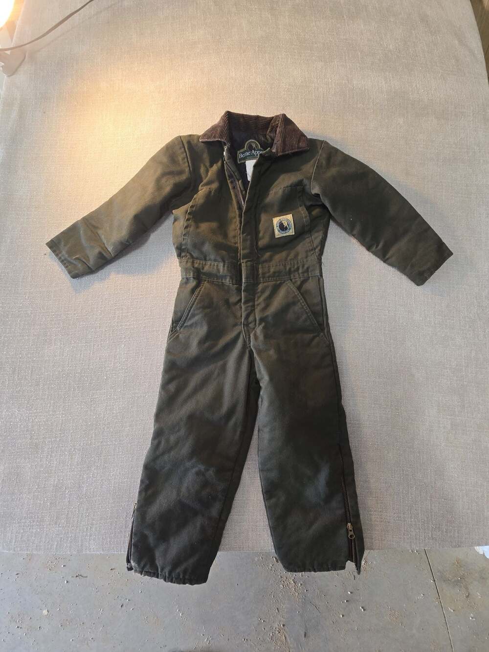 Vintage Berne Apparel Youth Insulated Quilted Jumpsuit Coveralls Size Small 6-8